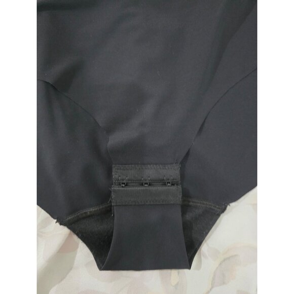 Native Intimates size 38C Body Briefing Sliming Bodysuit Snap Closure Black - Picture 2 of 6